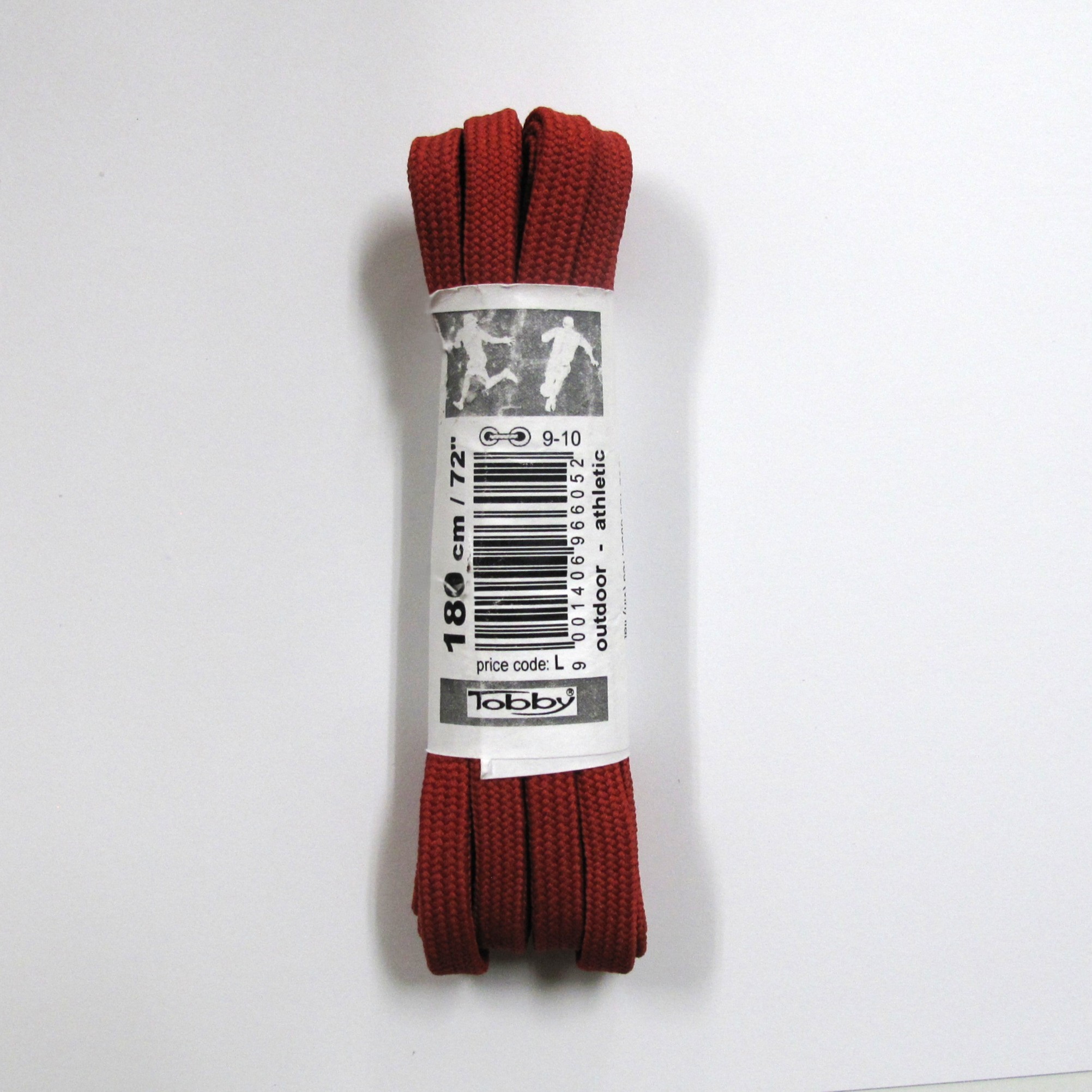 アウトドア 平シューレース 180cm / 802-6050-180 レッド 2本入り|トビー / Tobby