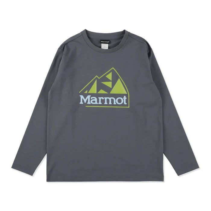 マーモット まーもっと Marmot  | 【クリアランス】 キッズクラシックロゴロングティー / K&#039;s Classic Logo Long Tee TSFKC203 ダークグレー 