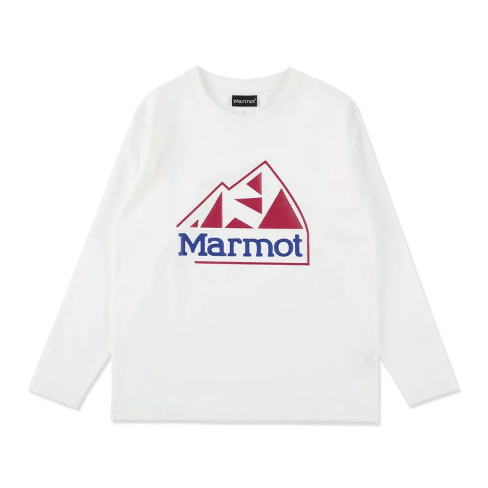 マーモット まーもっと Marmot  | 【クリアランス】 キッズクラシックロゴロングティー / K&#039;s Classic Logo Long Tee TSFKC203 ホワイト 