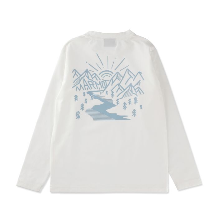 マーモット まーもっと Marmot  | 【クリアランス】 キッズファインデイロングティー / K&#039;s Fine day Long Tee TSFKC202 ホワイト 
