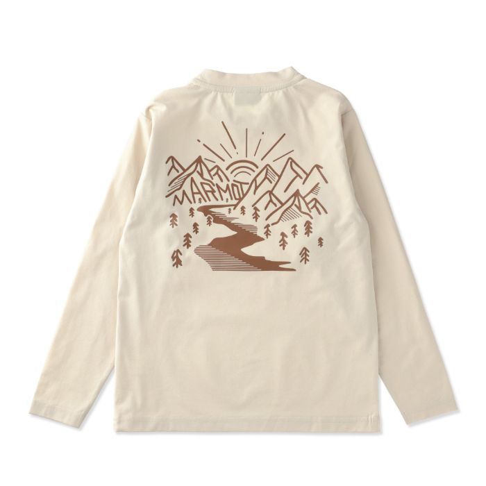 マーモット まーもっと Marmot  | 【クリアランス】 キッズファインデイロングティー / K&#039;s Fine day Long Tee TSFKC202 ライトベージュ 
