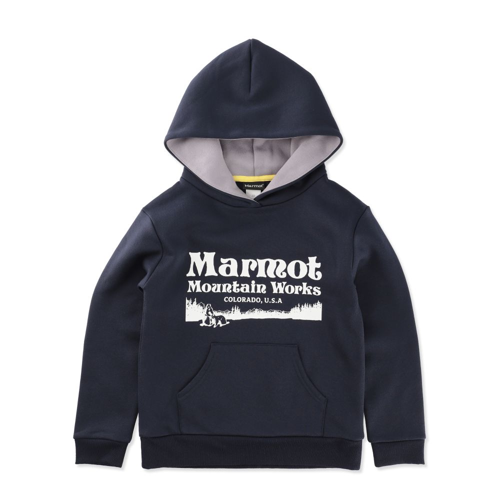 マーモット まーもっと Marmot  | 【クリアランス】 キッズヘリテージロゴパーカ / Ks Heritage Logo Parka TSFKC201 ネイビー 