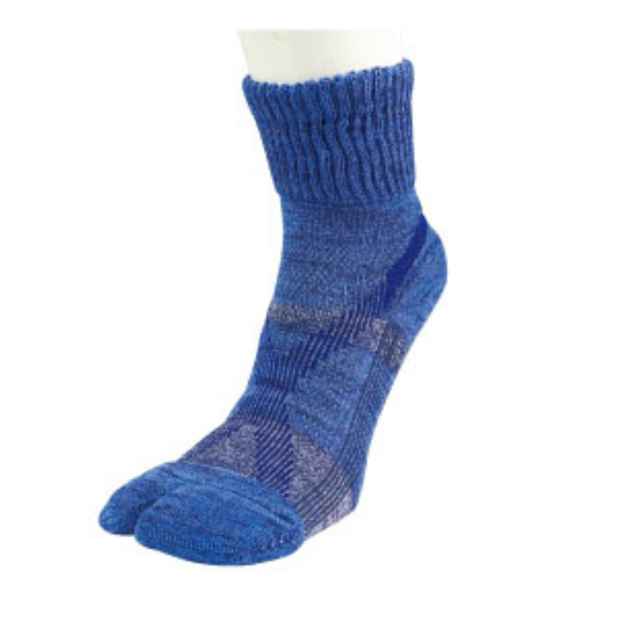 バリエクロスショート タビ / ブルー C051-61-61 ソックス メンズ or レディース [25FW]|ソックスラボ / Socks Labo