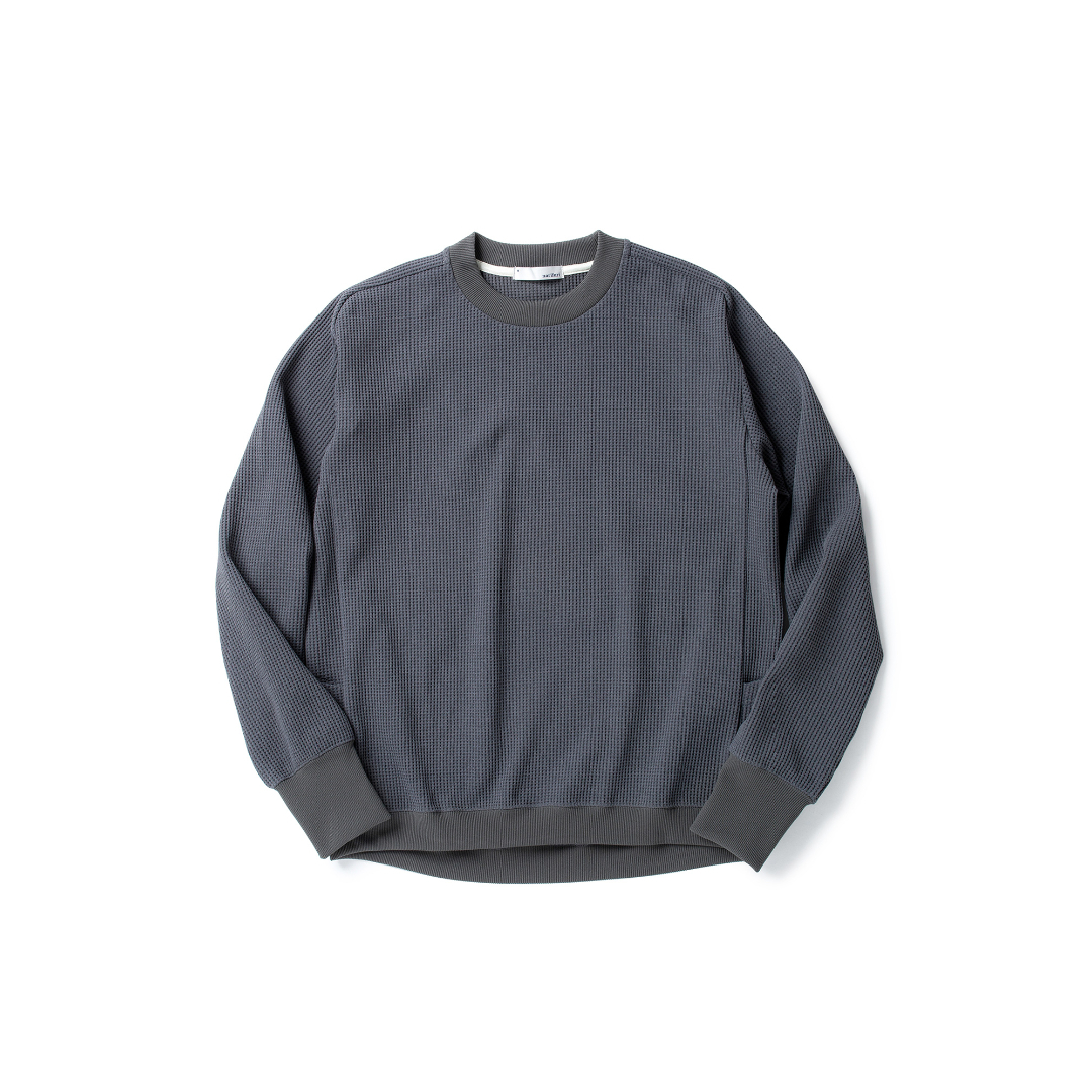 ﾏﾙﾁﾜｯﾌﾙｸﾙｰﾈｯｸｽｳｪｯﾄ / CHARCOAL NF1173-013 トップス メンズ [25FW]|ナリフリ / narifuri