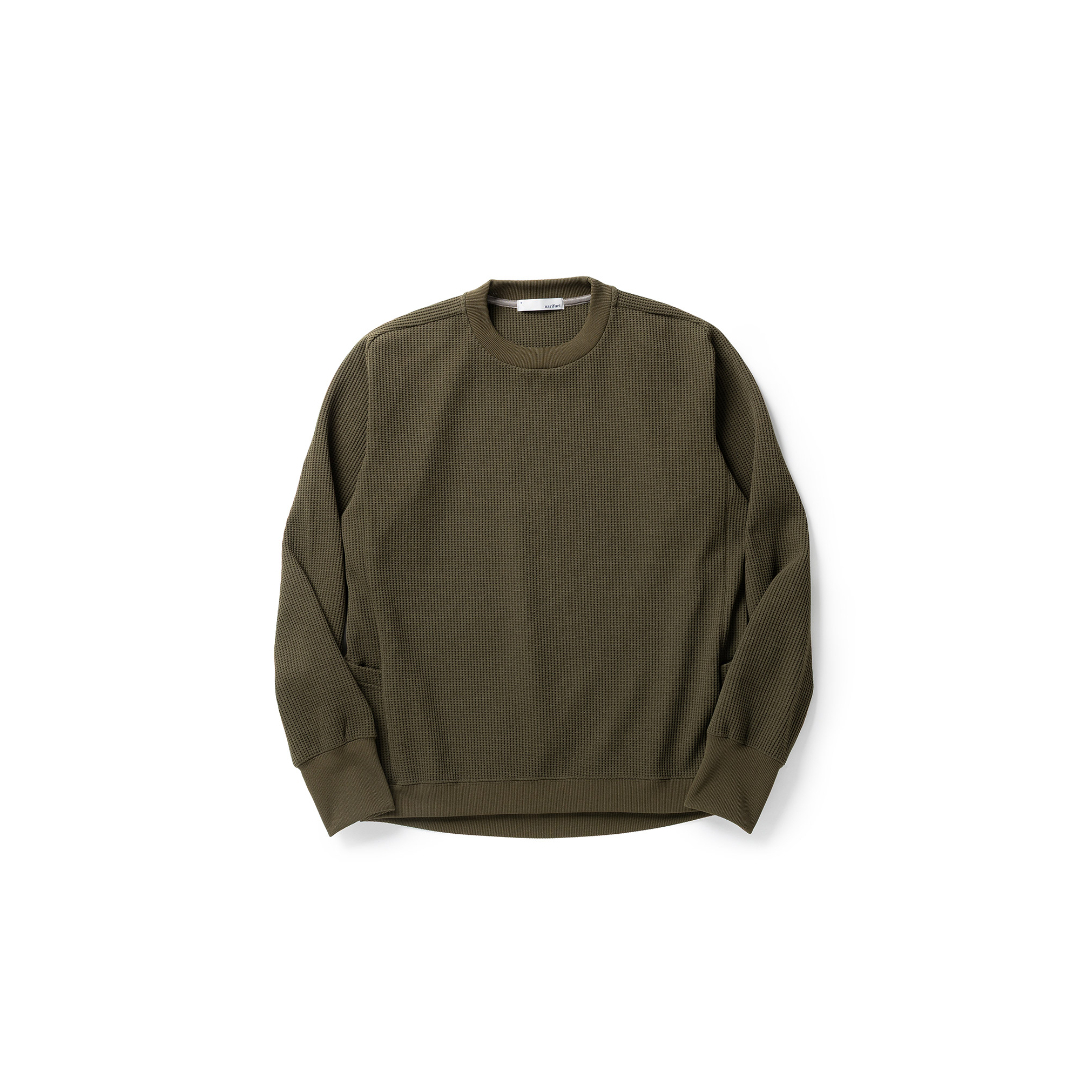 ﾏﾙﾁﾜｯﾌﾙｸﾙｰﾈｯｸｽｳｪｯﾄ / KHAKI NF1173-060 トップス メンズ [25FW]|ナリフリ / narifuri