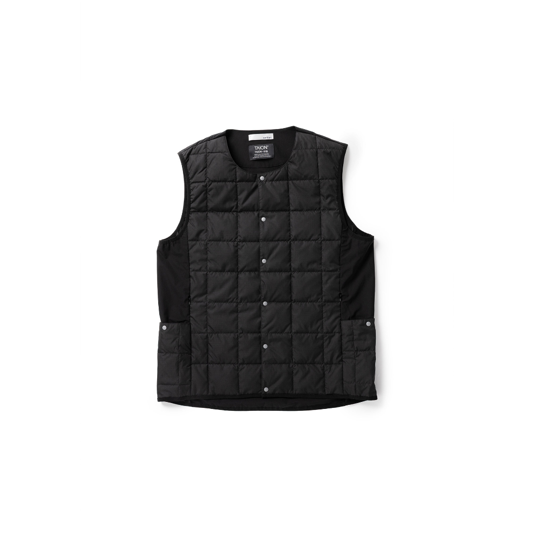 ナリフリ / narifuri（ナリフリ） | narifuri × TAION ｻｲﾄﾞﾎﾟｹｯﾄｲﾝﾅｰﾀﾞｳﾝﾍﾞｽﾄ / BLACK NFTA-09-001 ベスト メンズ [25FW]