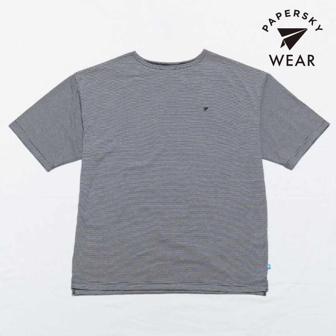 ペーパースカイ / PAPERSKY（ペーパースカイ） | PAPERSKY WEAR ケイブ バスク Tシャツ / WHITE×BLACK CAVE BASQUE T PS251018WB ユニセックス 