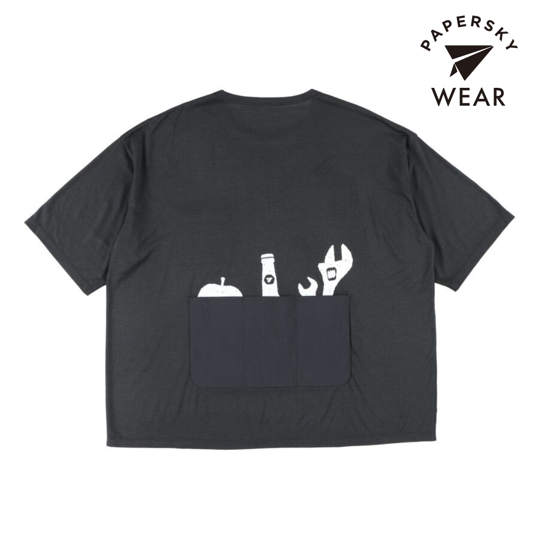 ペーパースカイ / PAPERSKY（ペーパースカイ） | PAPERSKY WEAR MERINO MULTI SHORT SLEEVE T-SHIRT（ユニセックス） / PS231316 BLACK ［25FW］