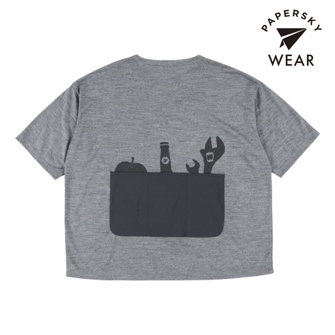 ペーパースカイ / PAPERSKY（ペーパースカイ） | PAPERSKY WEAR MERINO MULTI SHORT SLEEVE T-SHIRT（ユニセックス） / PS231316 TOP GRAY ［25FW］
