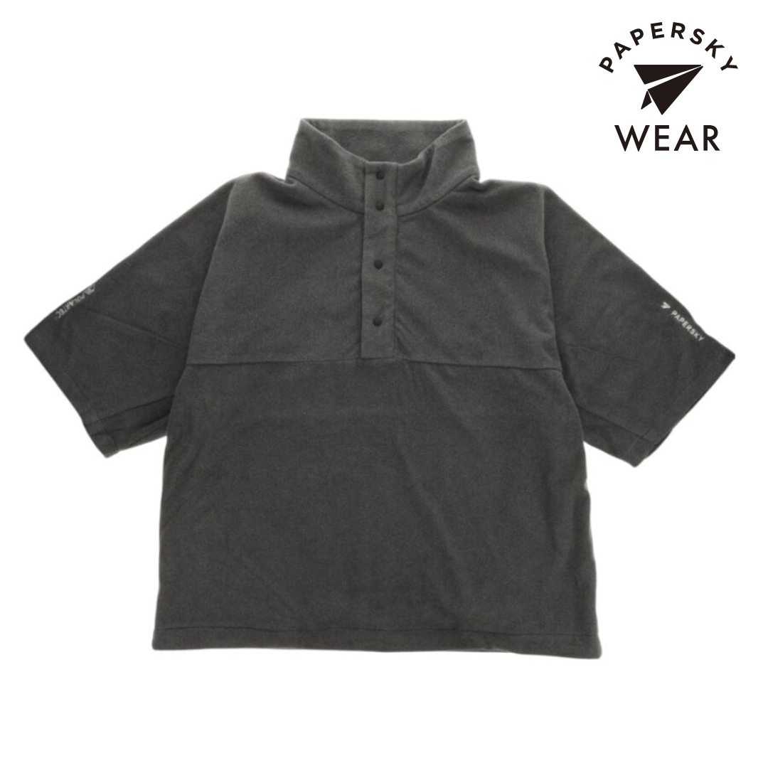 ペーパースカイ / PAPERSKY（ペーパースカイ） | PAPERSKY WEAR POLARTEC “MICRO SERIES FLEECE” HALF SLEEVE（ユニセックス） / PS252003 15（TOP GRAY） ［25FW］
