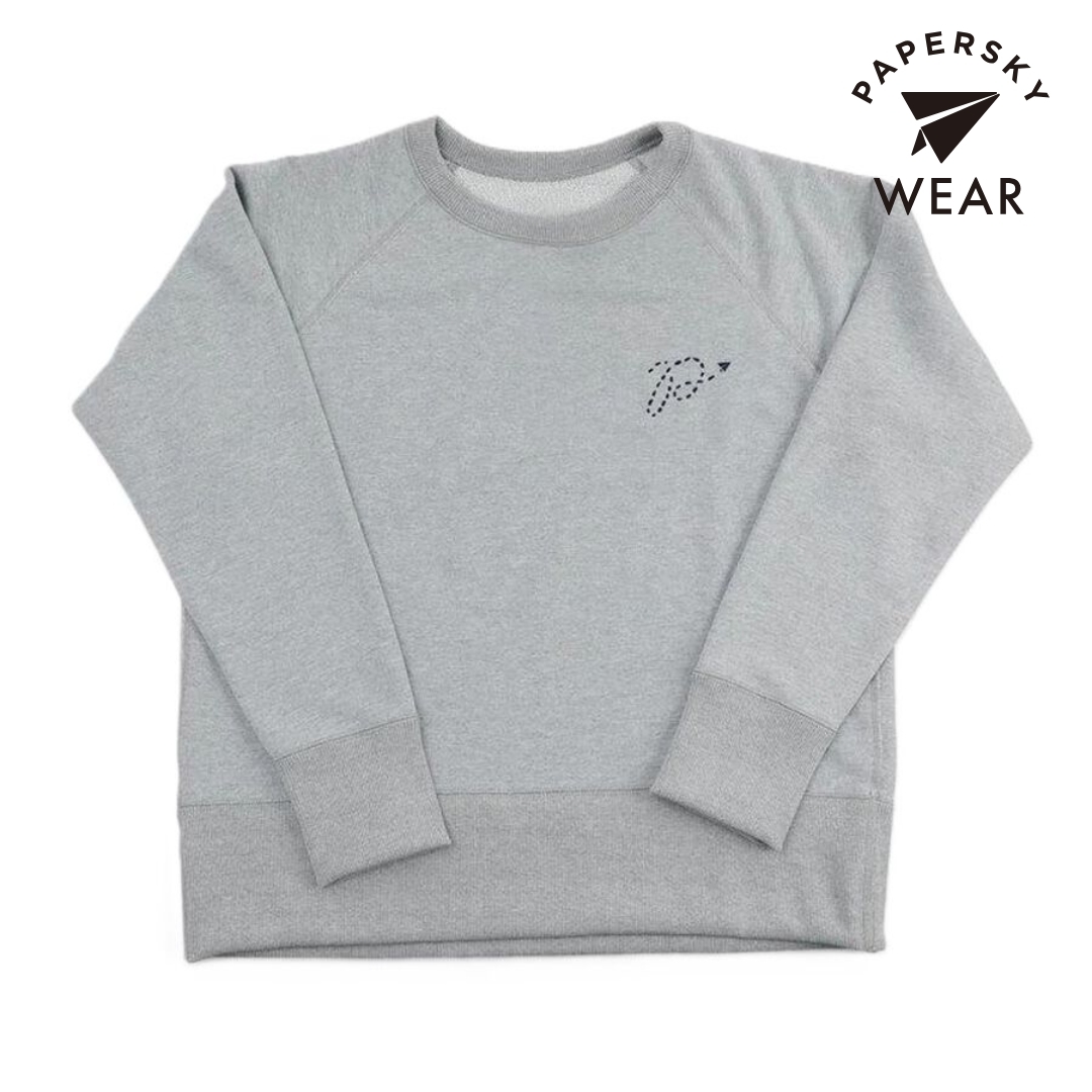 ペーパースカイ / PAPERSKY（ペーパースカイ） | PAPERSKY TOOLS Fastpacker Sweat Trainer - P LOGO （STICH）（ユニセックス） / PS081 GY Grey ［25FW］